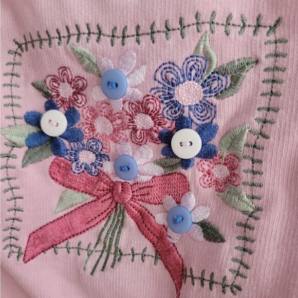 Vintage floral button sweater - Picture 6 of 16